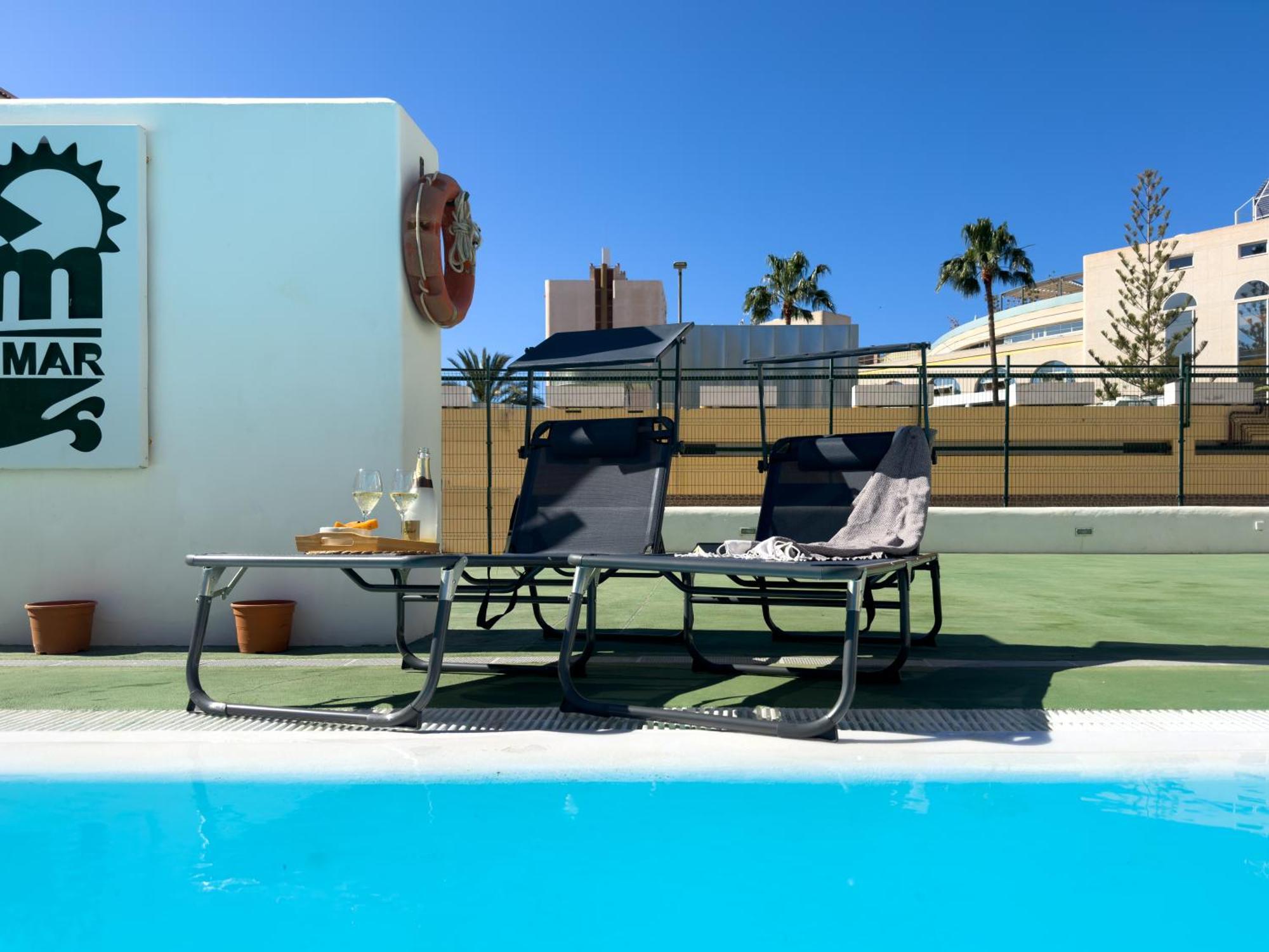 Amazing 3-Bedroom Apartment. Pool And Sea View! Los Cristianos  Exterior photo